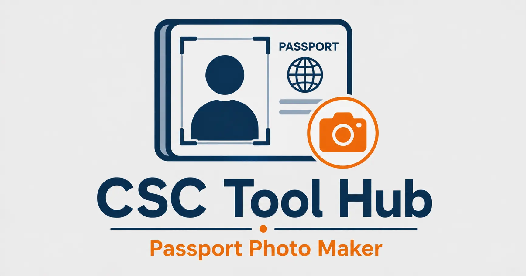 Passport Photo Maker icon - CSC Tool Hub पासपोर्ट फोटो मेकर आइकन - CSC Tool Hub
